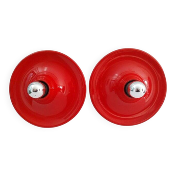 Set de deux appliques design Italien Targetti années 70