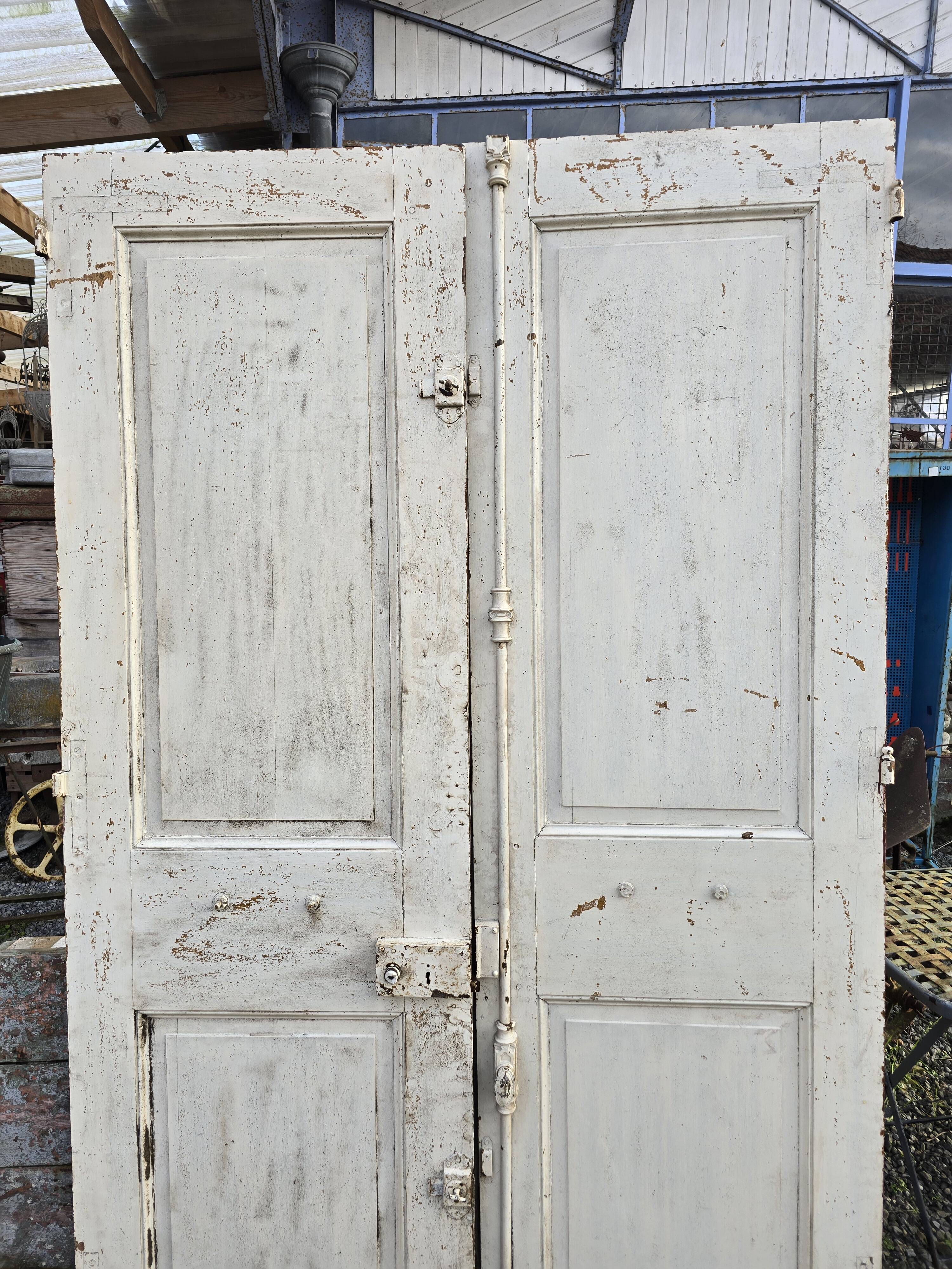Old double oak front door