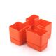 Vastill orange plastic planter by Michael McCann