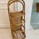Vintage rattan and cane shelf – 1970s
