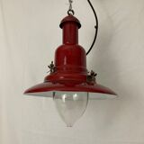 Suspension uccello rouge style lampe pecheur