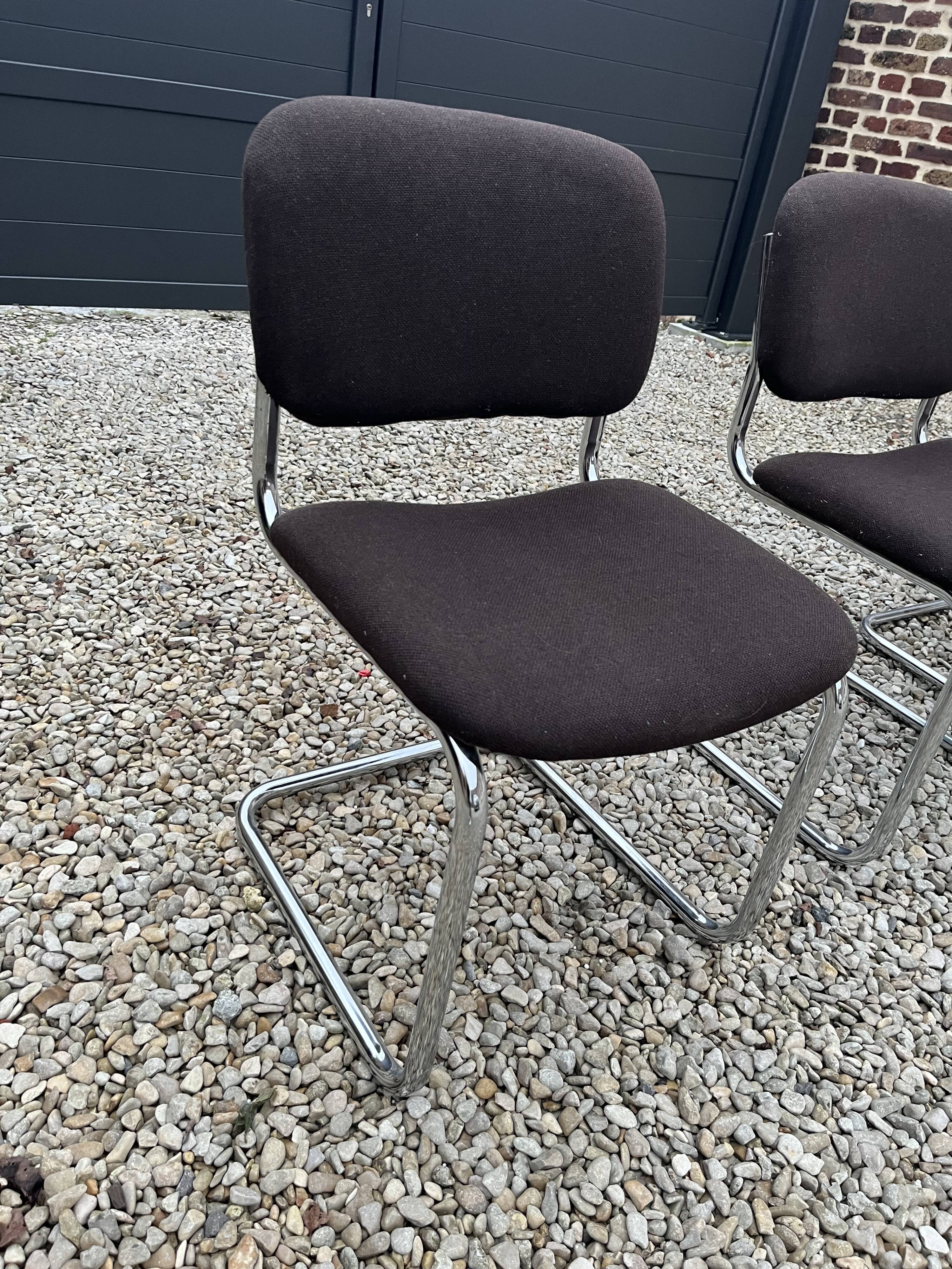 Breuer design fabric cesca chairs