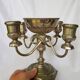 Bougeoir argent plaqué Grenadier vintage