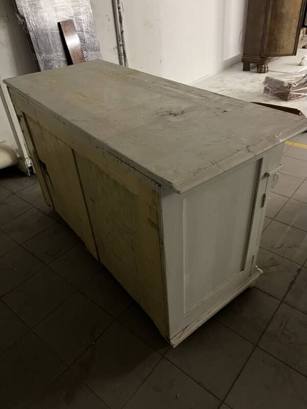 Buffet de Cuisine Vintage Blanc