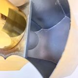 Big design brass table lamp - Czechoslovakia, 1980s