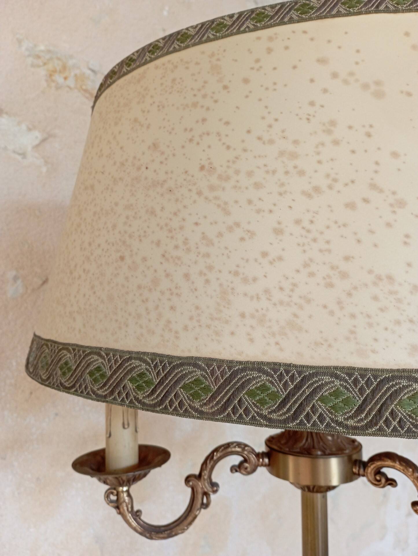 Vintage brass floor lamp