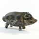 Figurative salt shaker, silver-plated brass, Germany, 19th century
