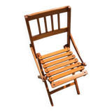Folding wooden chair