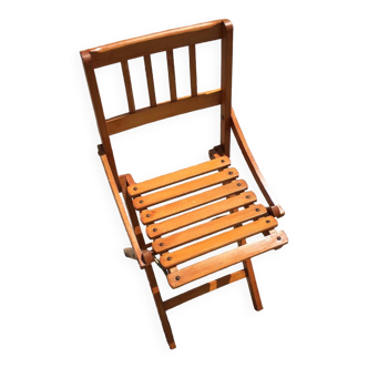 Chaise pour enfant en bois pliante