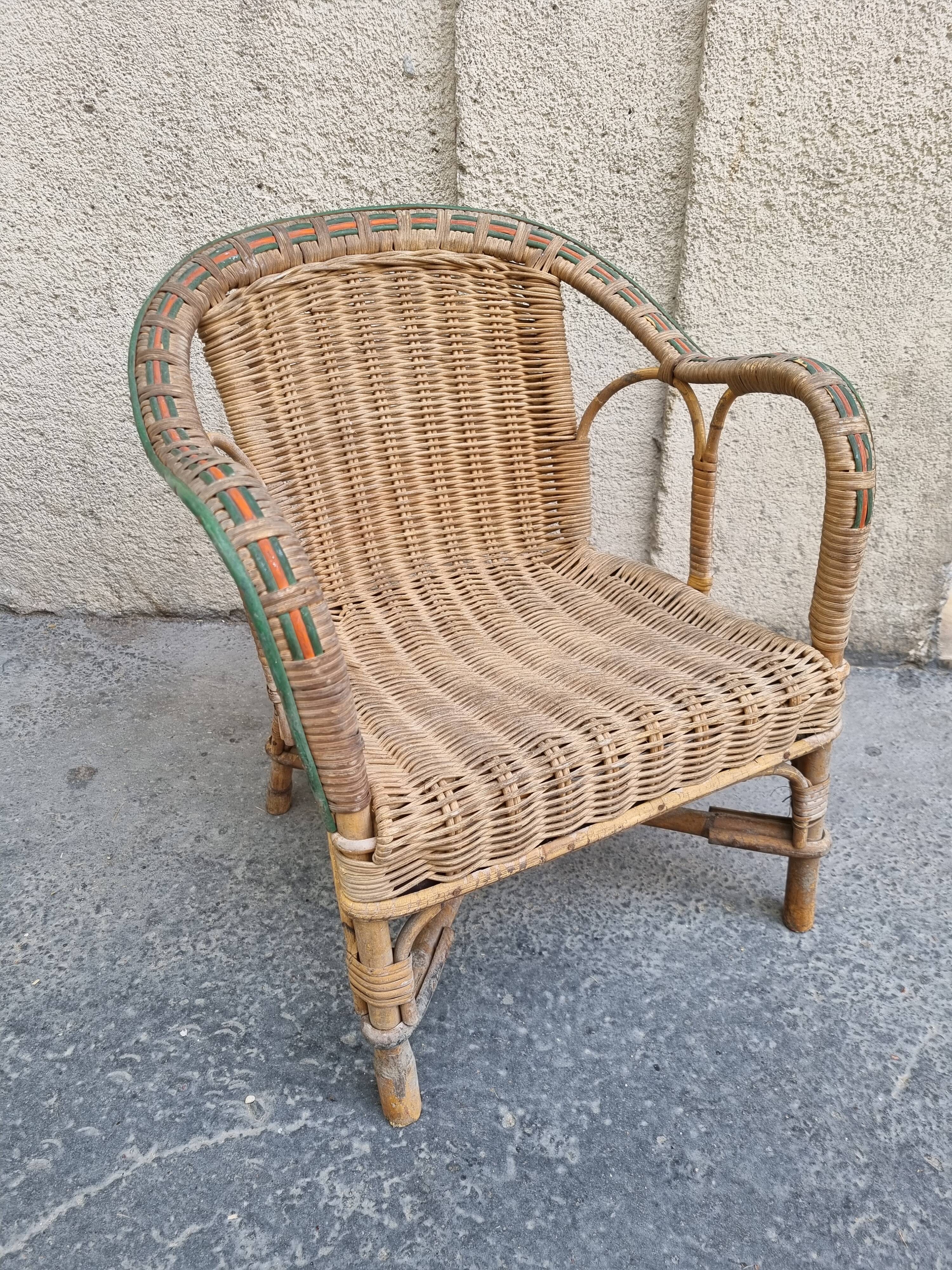 children's rattan chair