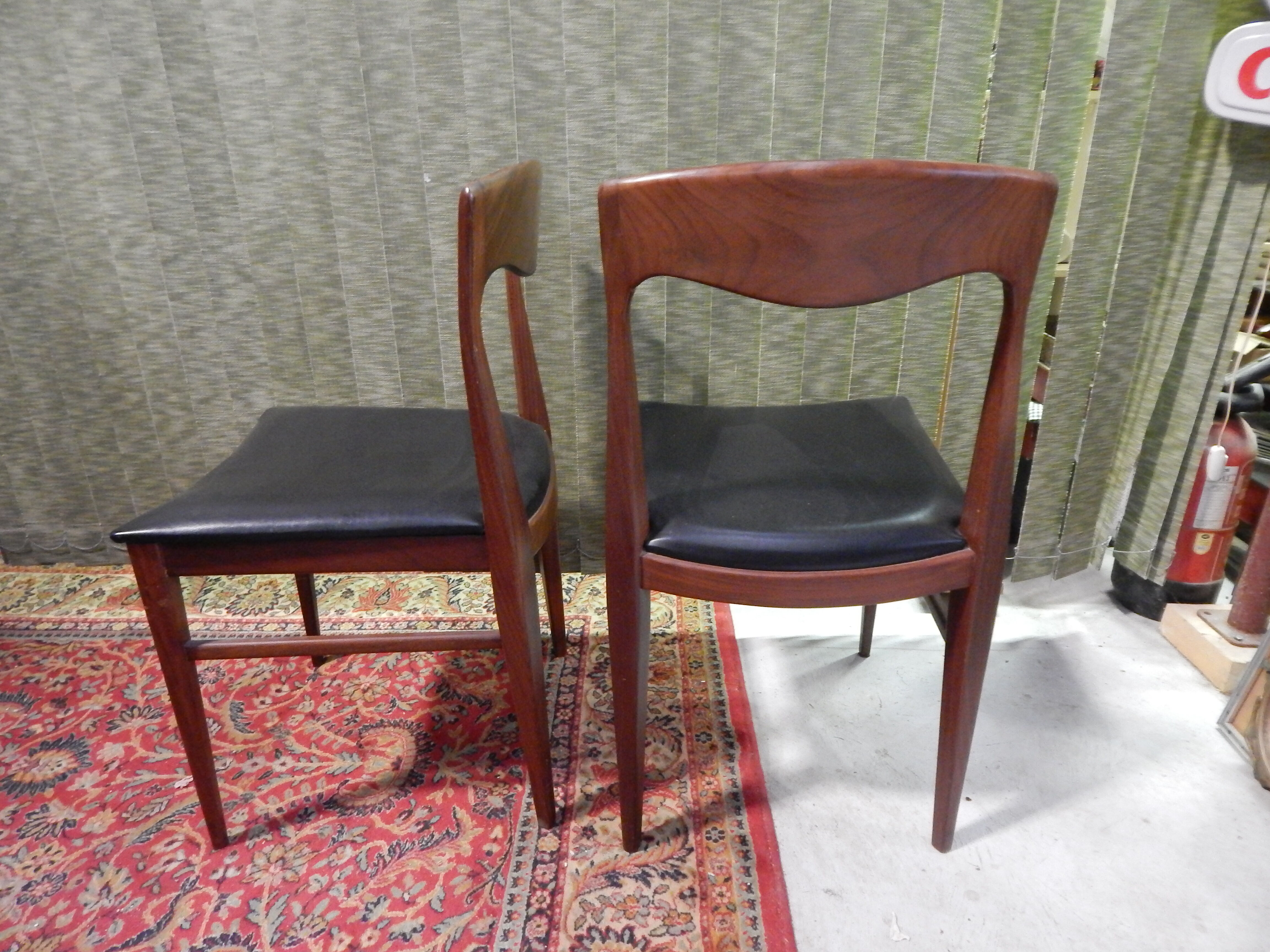 Scandinavian design chairs pair 60s