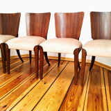 Set of four chairs H-214 proj.J.Halabala, the 50s Czechoslovakia