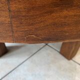 Round oval ceramic coffee table by Barrois Vallauris, 1960, herbarium model