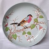 Longwy enamel cup Robin Redbreast