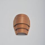 Scandinavian wooden wall lamp in pine veneer, 1960s