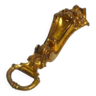 Lion bottle opener in brass
