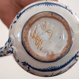 sugar bowl in Martres-Tolosane earthenware with Moustiers decorations