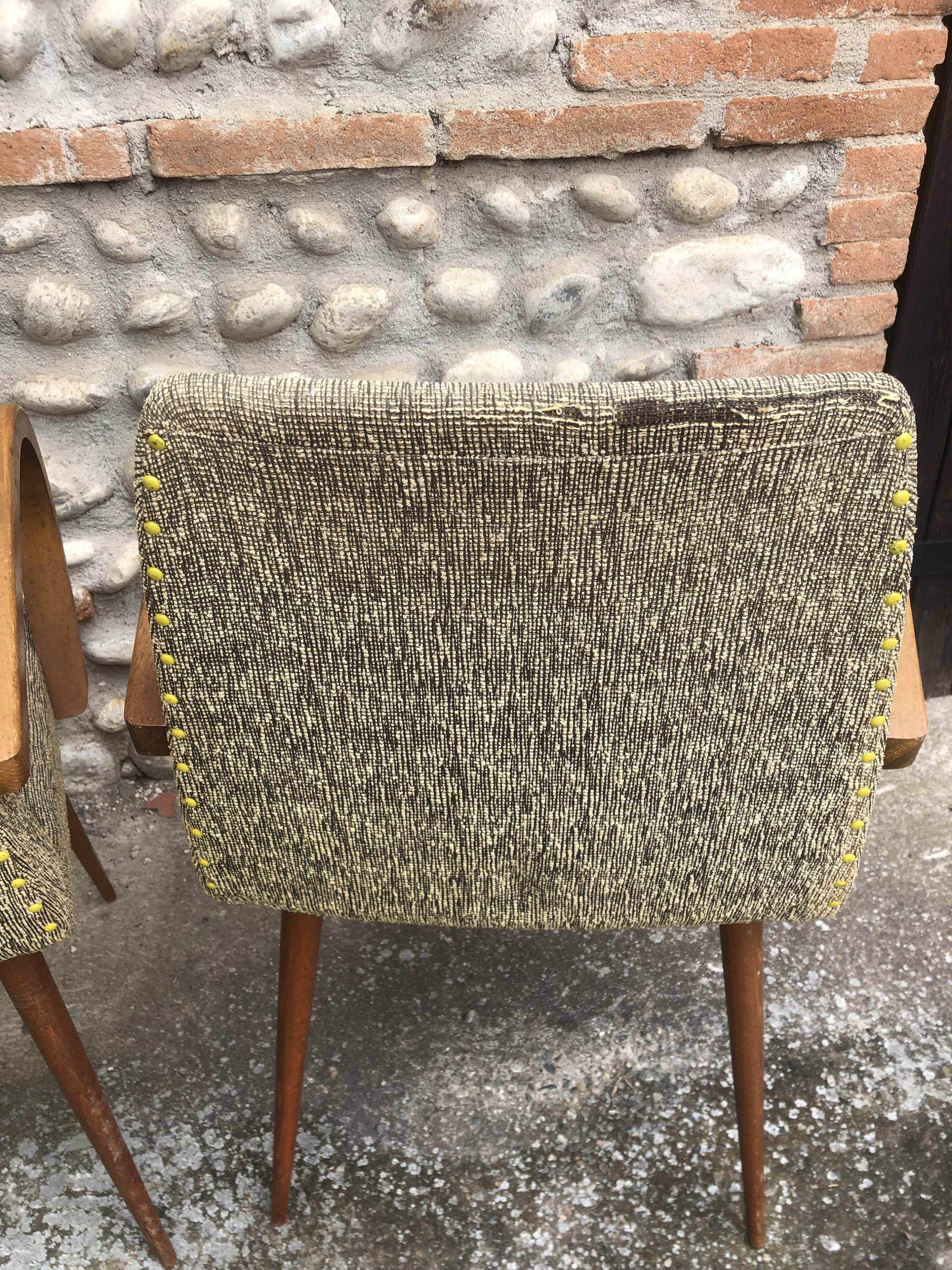 Pair of art deco armchairs