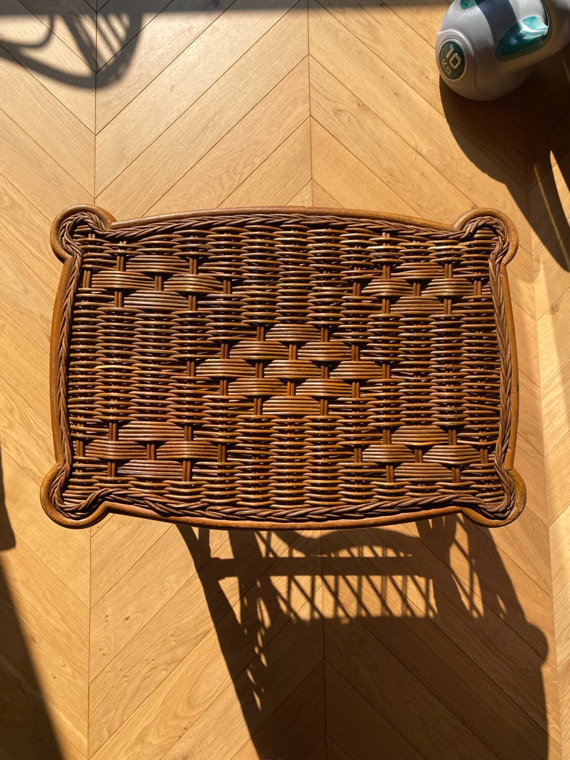 Small coffee table in rattan