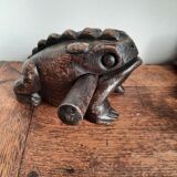 Wooden musical frog