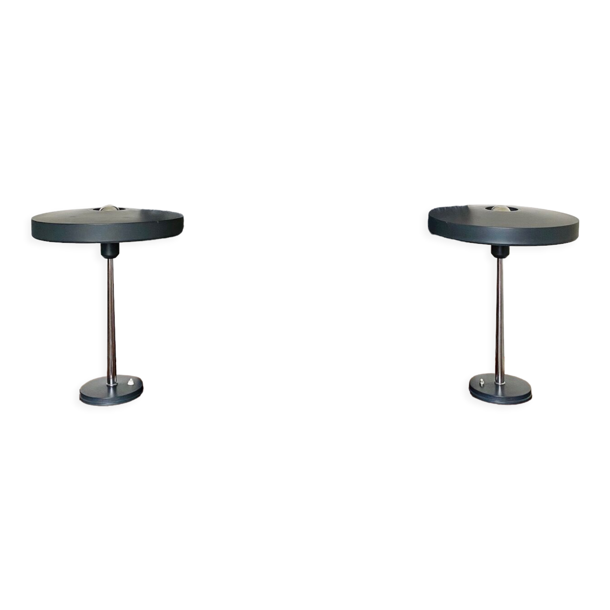 Pair of Timor desk lamps by Louis Kalff