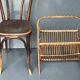 Vintage 1960s rattan magazine rack