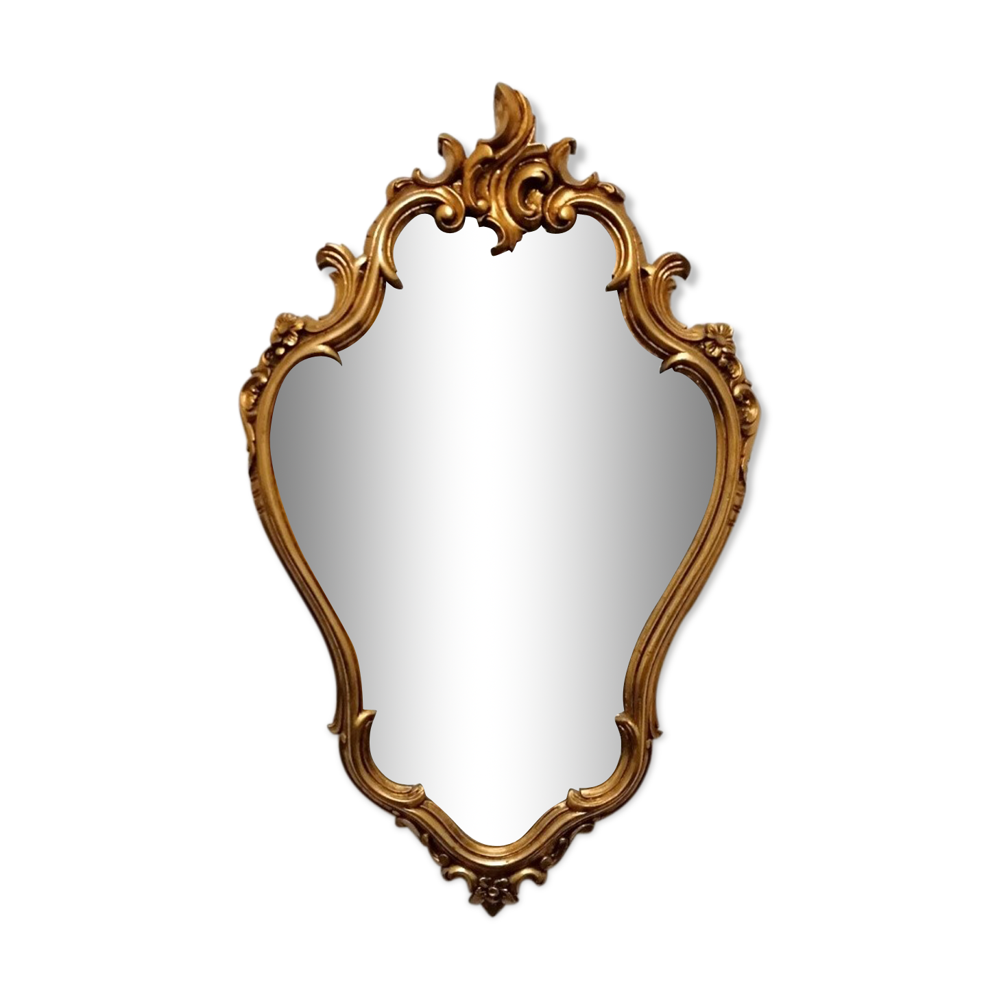 Golden mirror 45x70cm