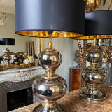 Pair of ceramic lamps from the 1970s - 20th century