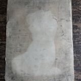 Neoclassical studio study of a marble jar, bas-relief, charcoal, 1920