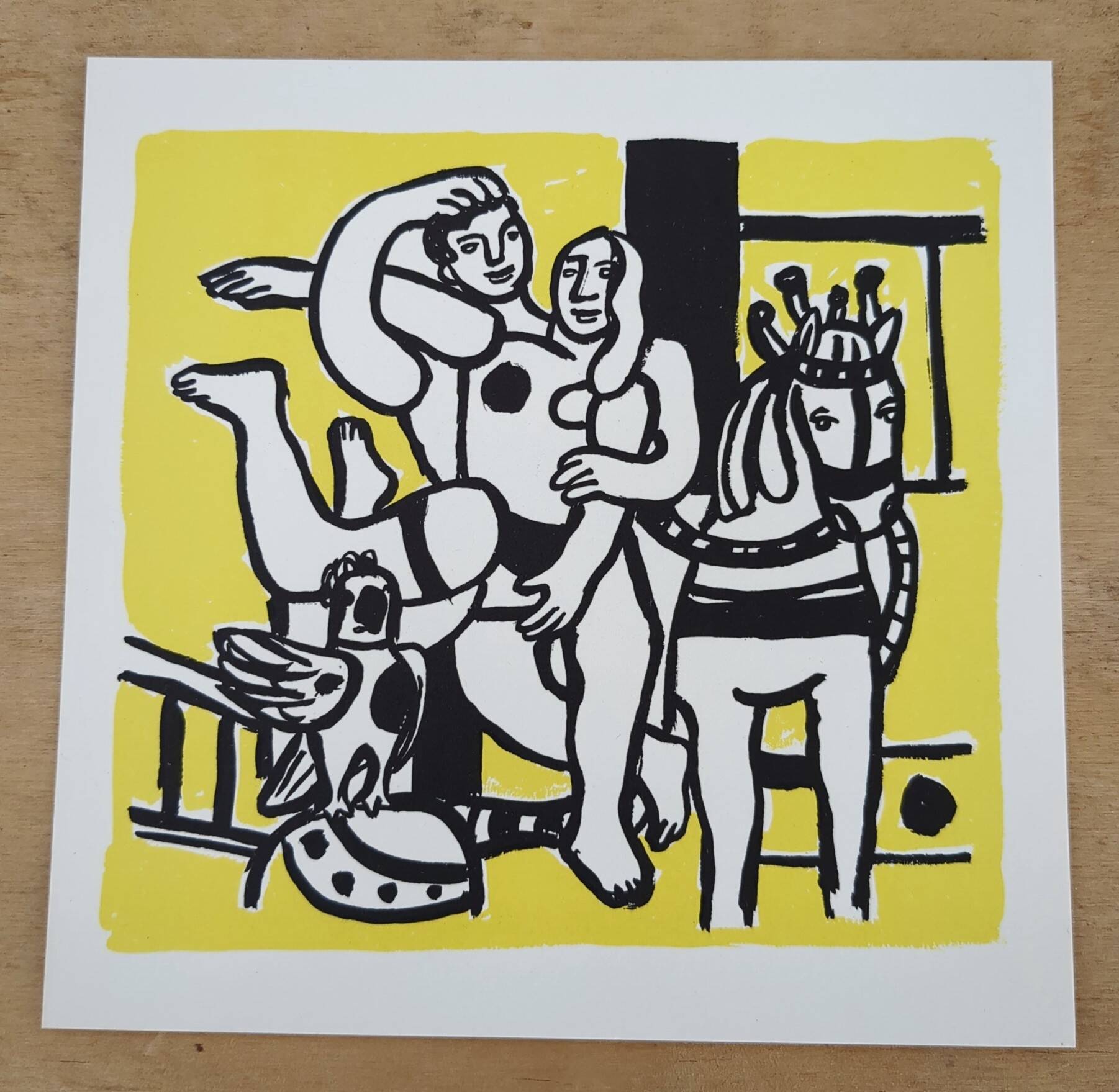 Card invitation exhibition Fernand Léger - 1988 - Galerie Maeght