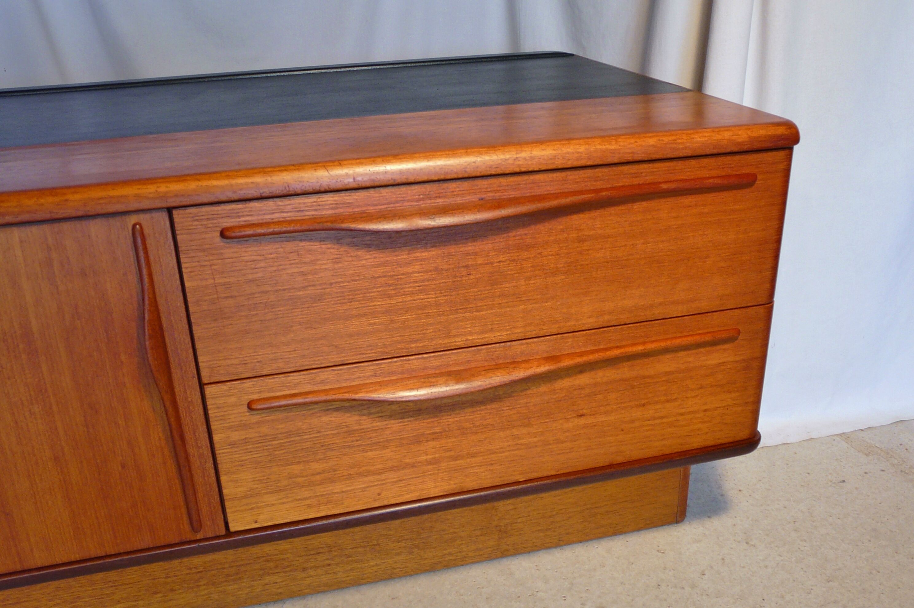 Scandinavian vintage low teak enfilade