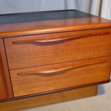 Scandinavian vintage low teak enfilade