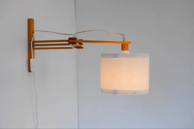 Mid-century Modern Scandinavian Accordion Wall Lamp, 1970s