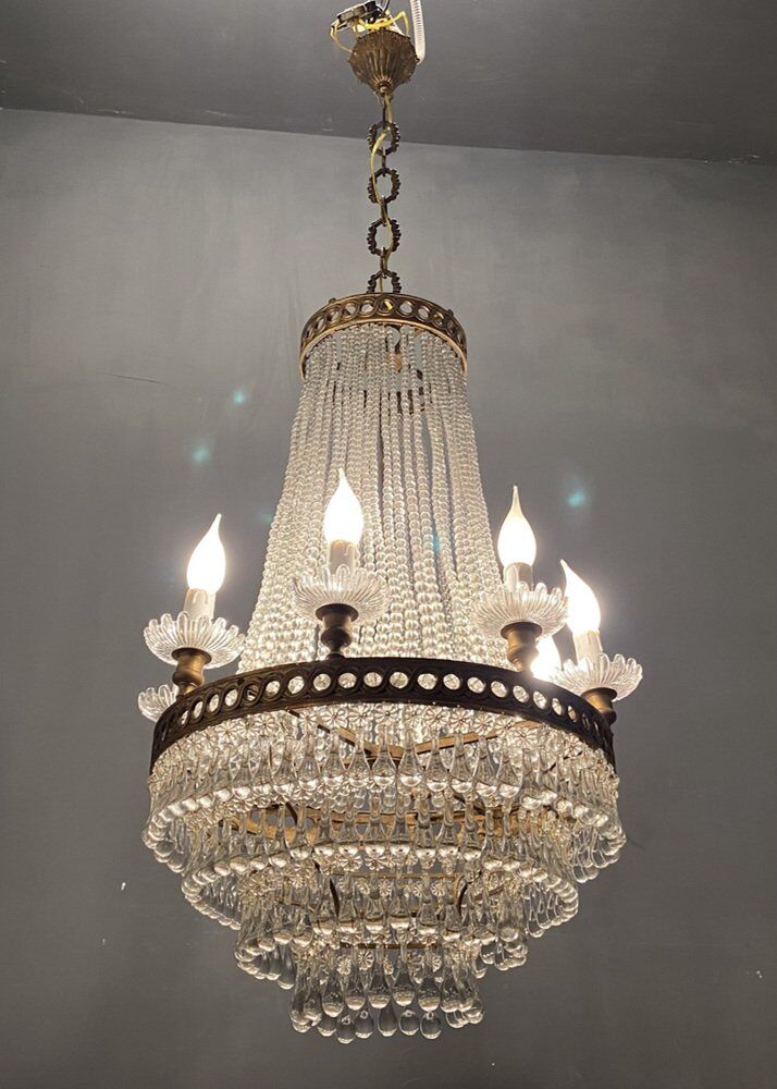 Lustre perle de cristal de murano