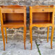 Pair of vintage Louis XV style bedside tables, wood