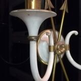 Pair of bronze arrow sconces