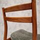 Suite de 6 chaises françaises - orme - ca 1960