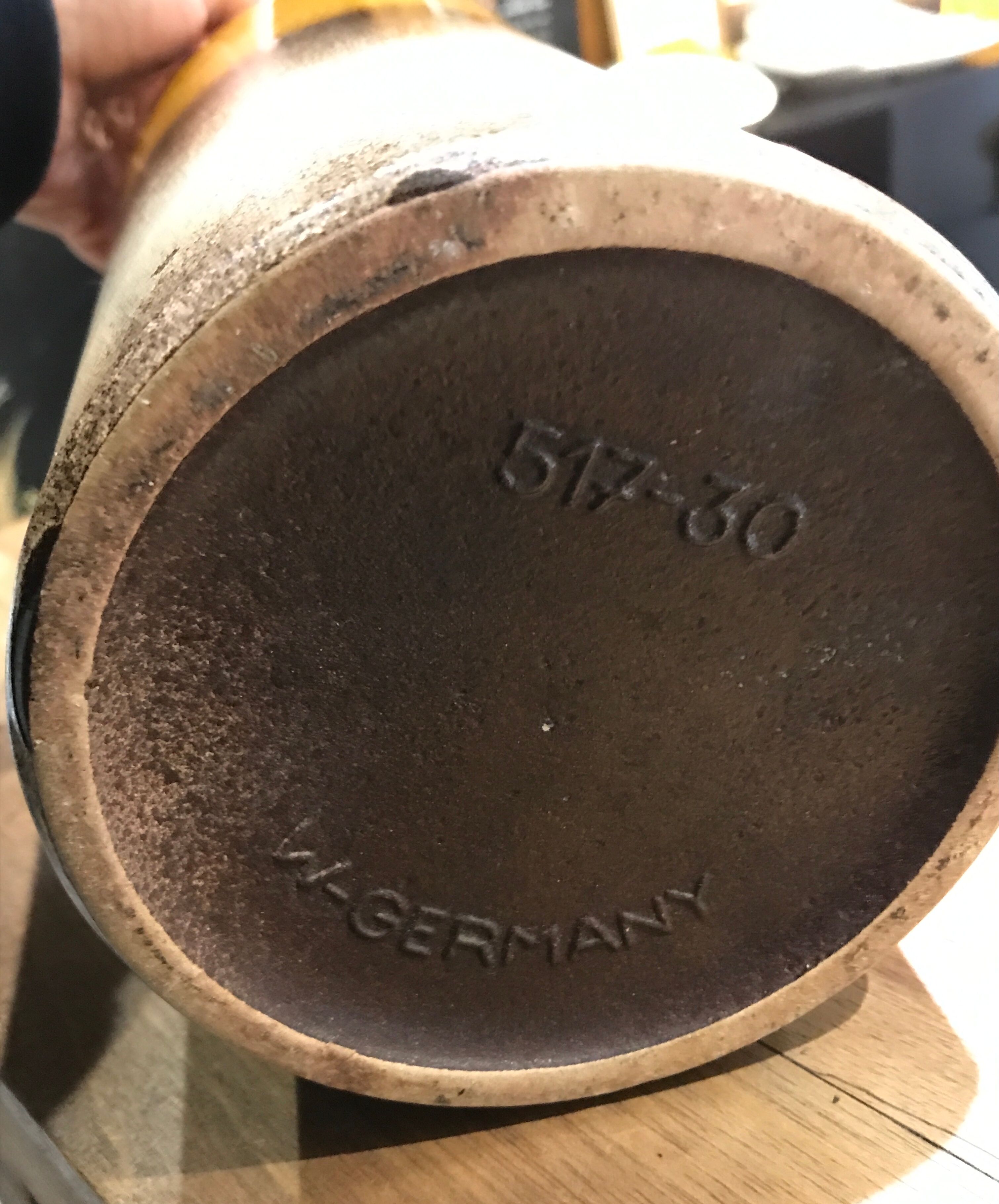 German ceramic vase 60s