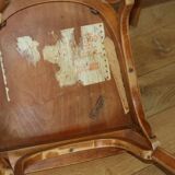 Set of 4 Baumann N°12 medium beech chairs