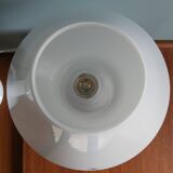 Paire de lampes champignon Peill & Putzler en opaline blanche