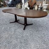 Extensible Baumann table in oak from the 1960s.