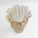 Archimede Seguso Handmade Murano Glass Table Lamp Gold Italian Art Deco 1980s