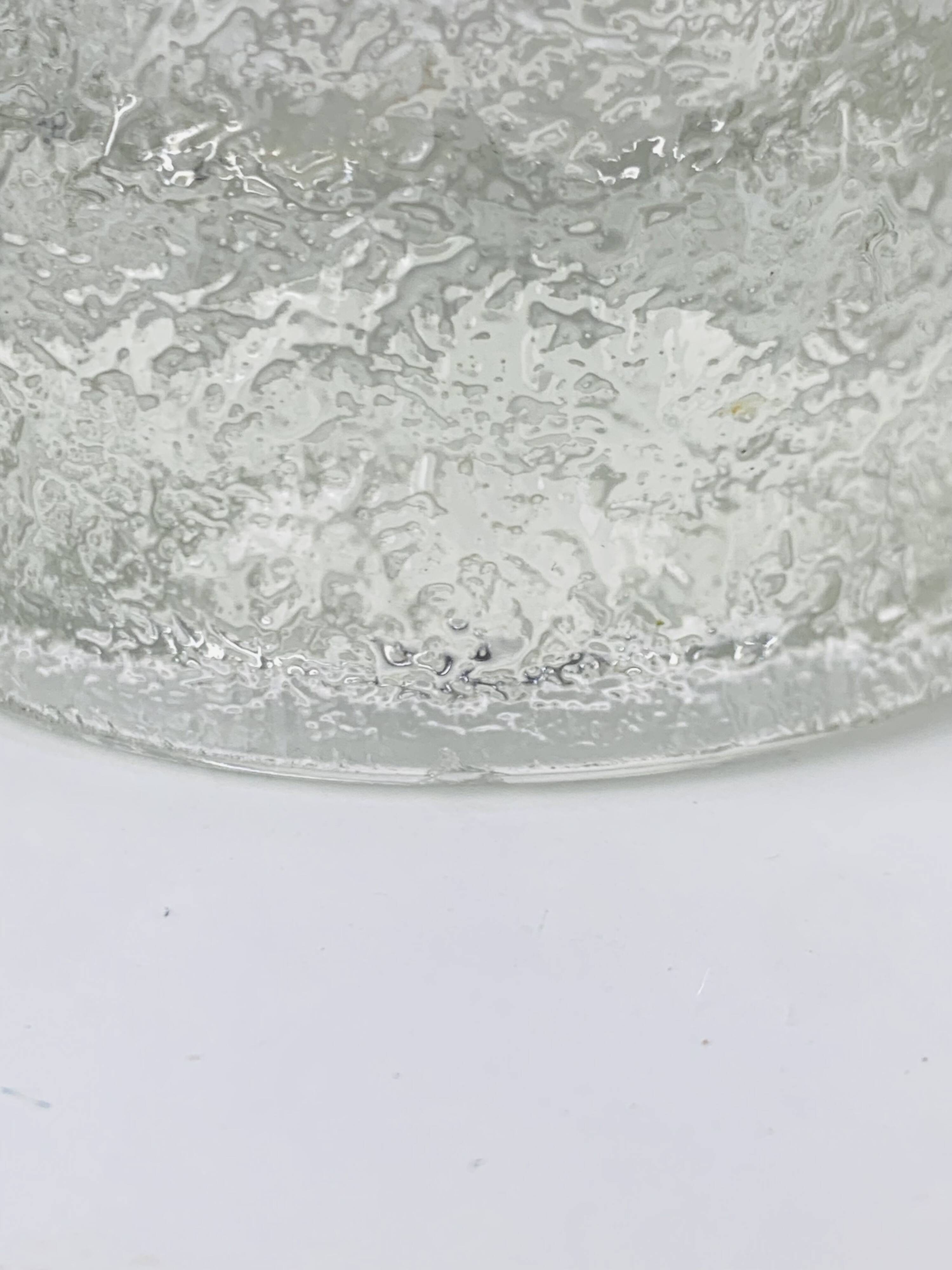 Molded glass roller vase by Pavel Panek for Sklo Union, 1970s