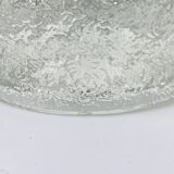 Molded glass roller vase by Pavel Panek for Sklo Union, 1970s