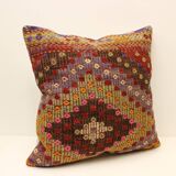 60x60 cm Kilim Cushion,Vintage Cushion Cover