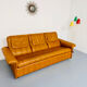 Ancien Canapé 3 places De Sede en cuir épais cognac design années 70