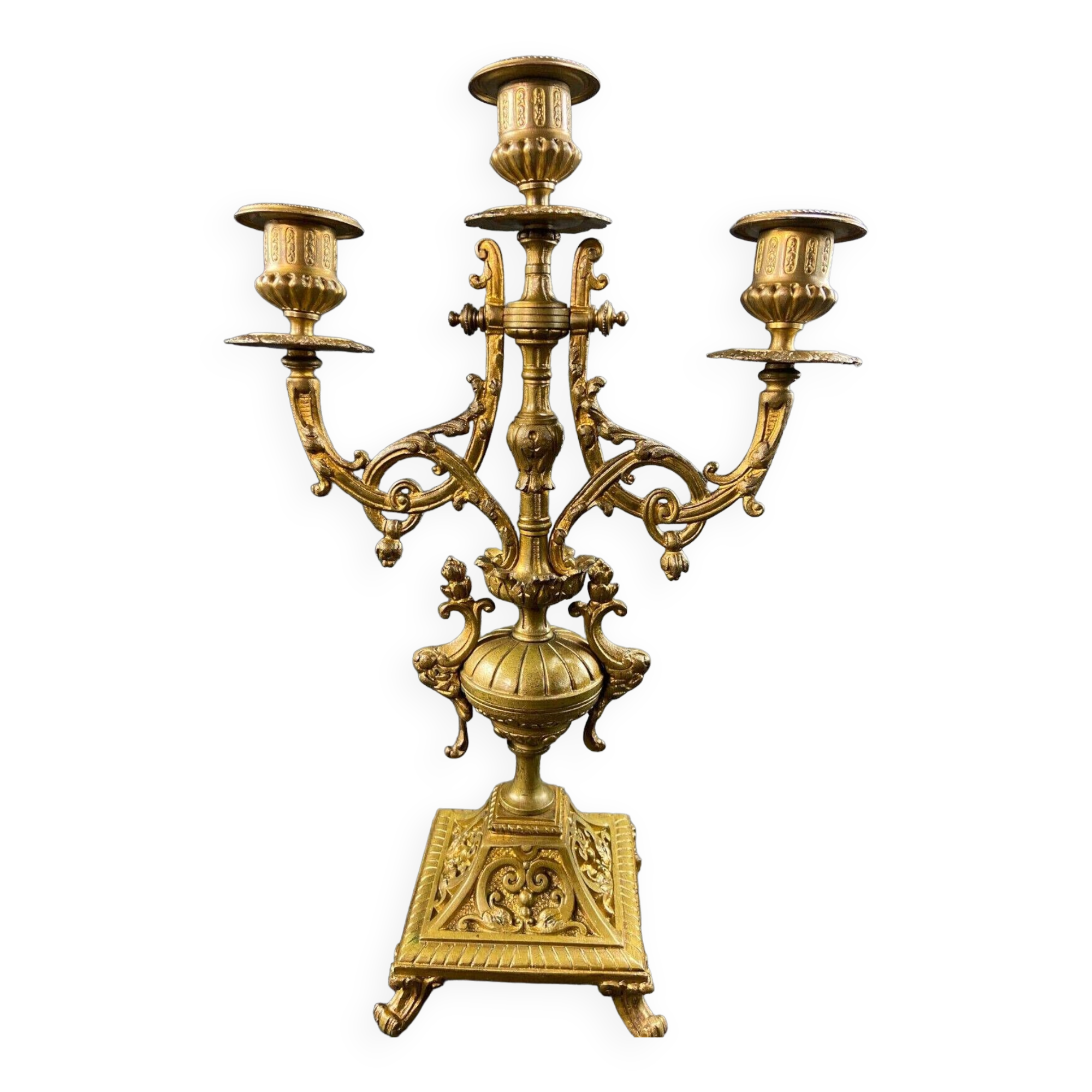 19th century bronze candlestick in Louis XIV style