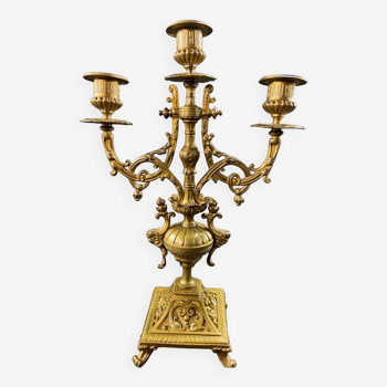 19th century bronze candlestick in Louis XIV style