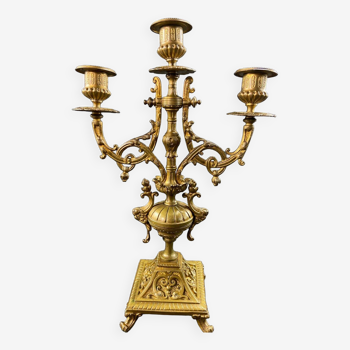 Chandelier en bronze XIXe de style Louis XIV