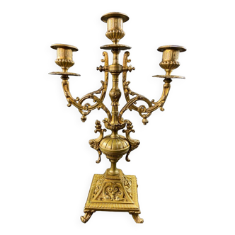 Chandelier en bronze XIXe de style Louis XIV
